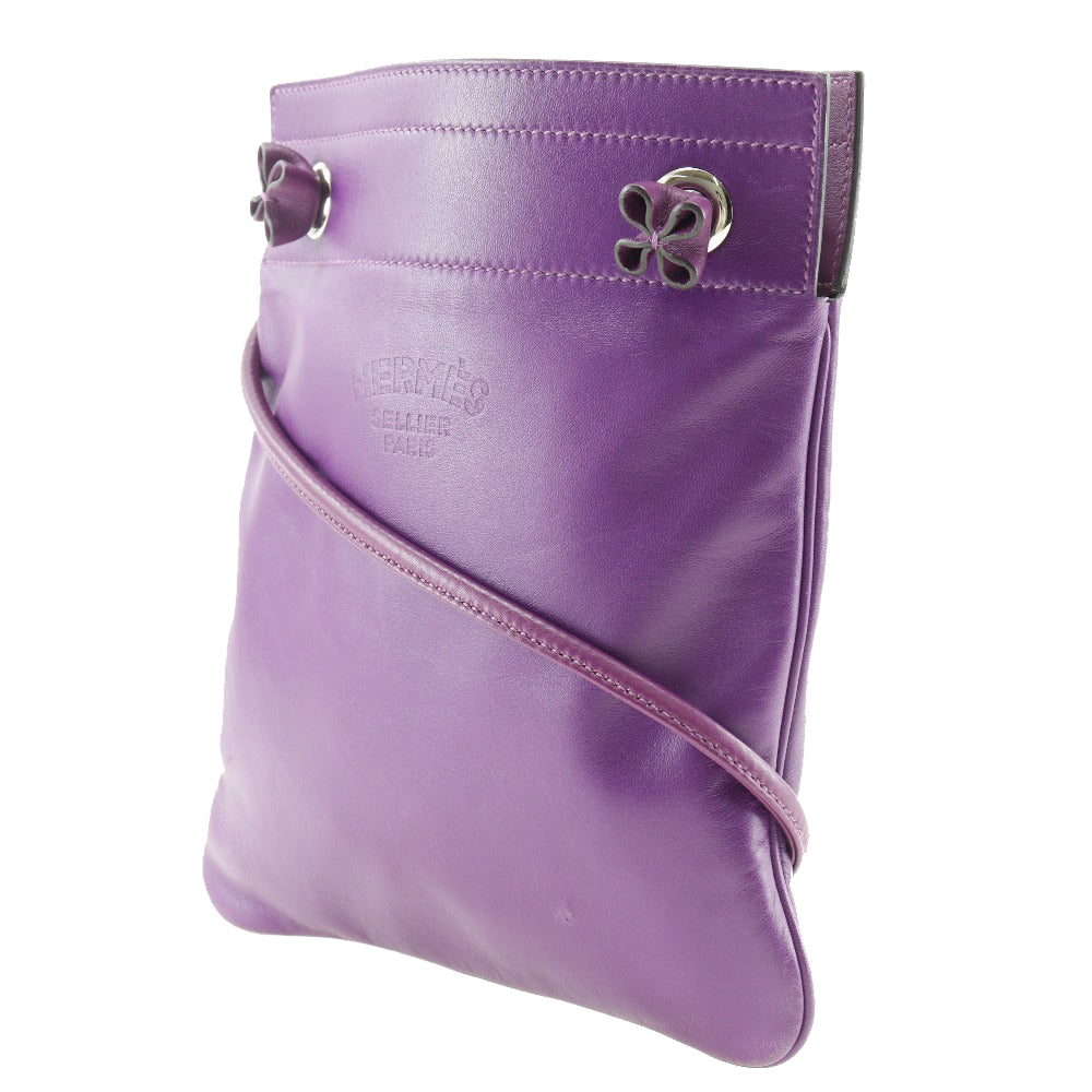 Hermes Shoulder Bag Vaux Swift Aline Women Purple Mini