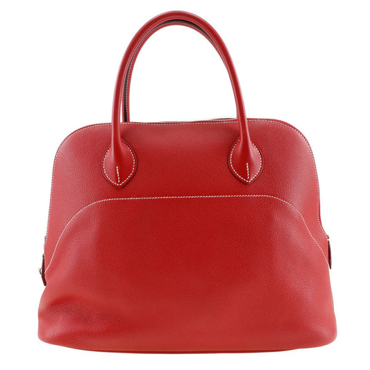 Hermes Handbag Taurillon Clemence Nobillo Borid Relax Women Red Travel Bag