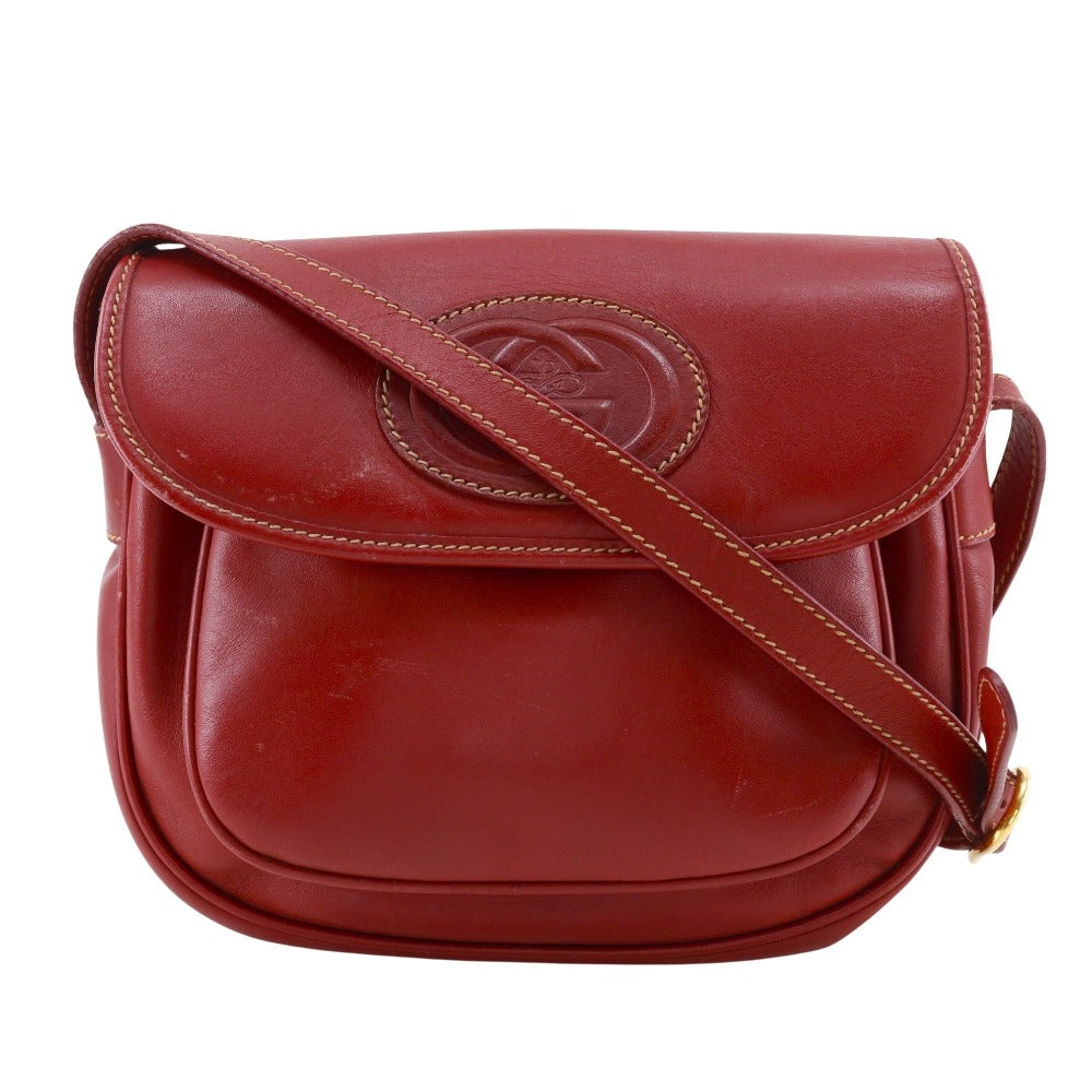 Gucci Interlocking Calf Shoulder Bag