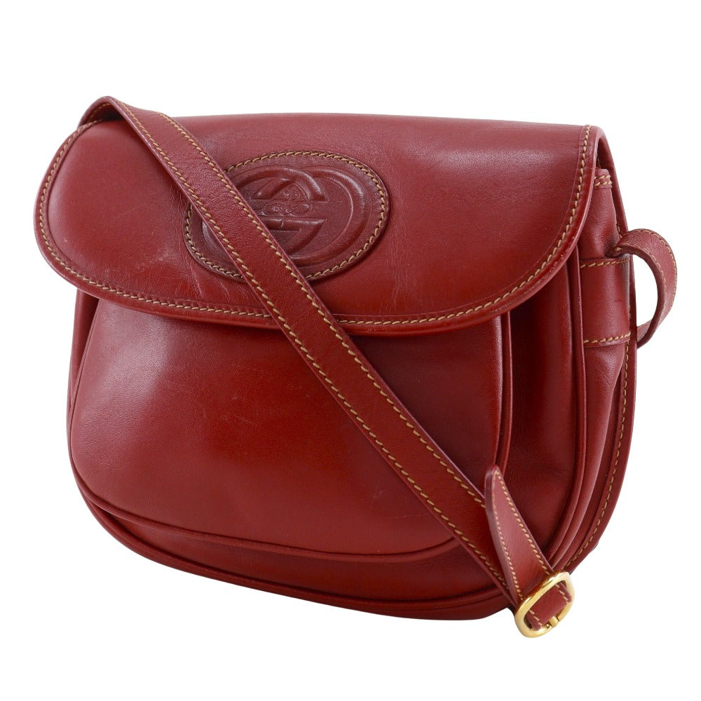 Gucci Interlocking Calf Shoulder Bag