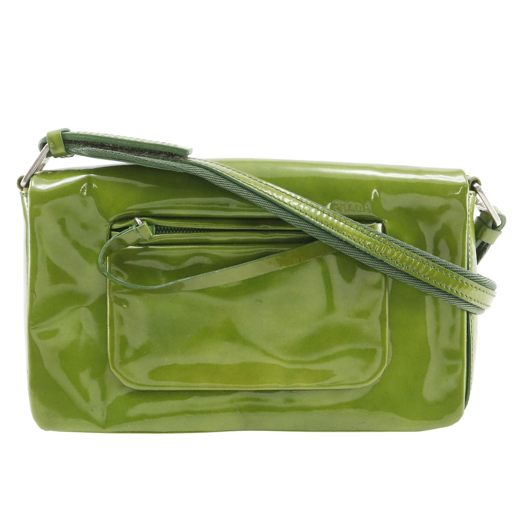 Prada Shoulder Bag Leather Patent