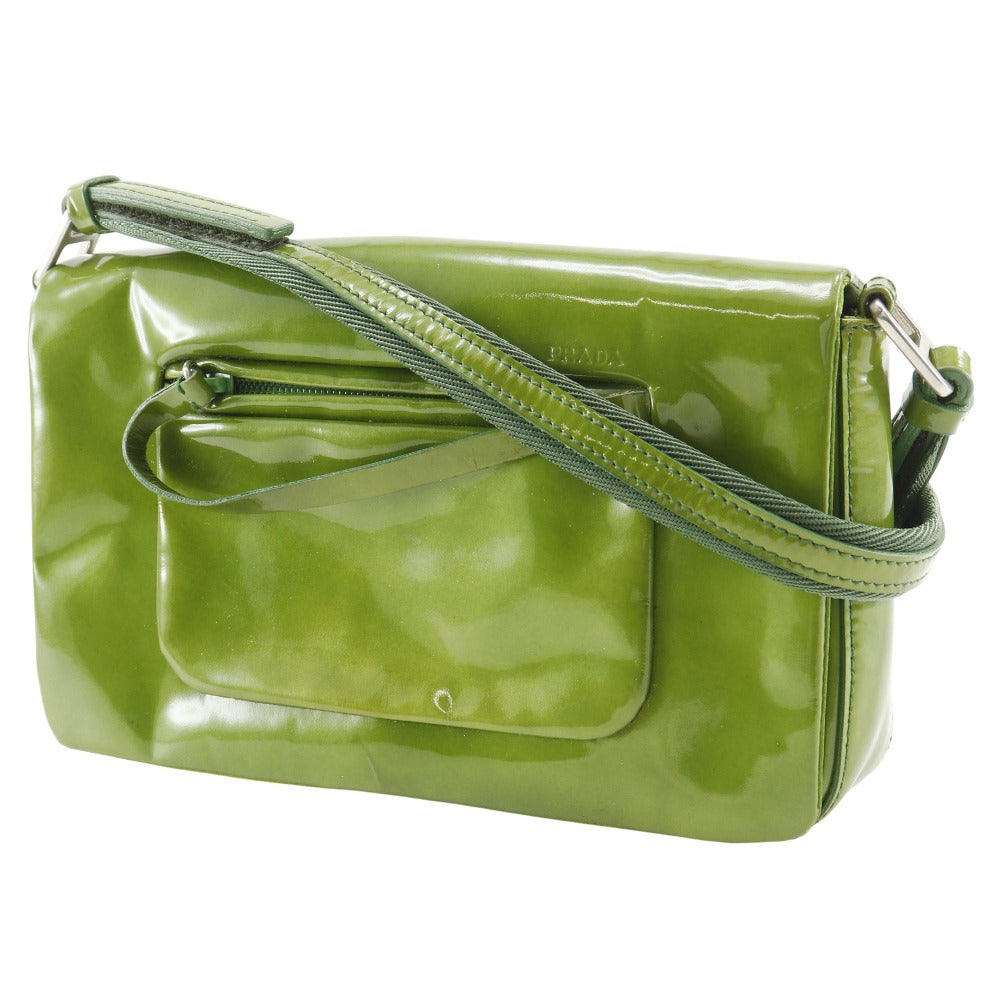 Prada Shoulder Bag Leather Patent