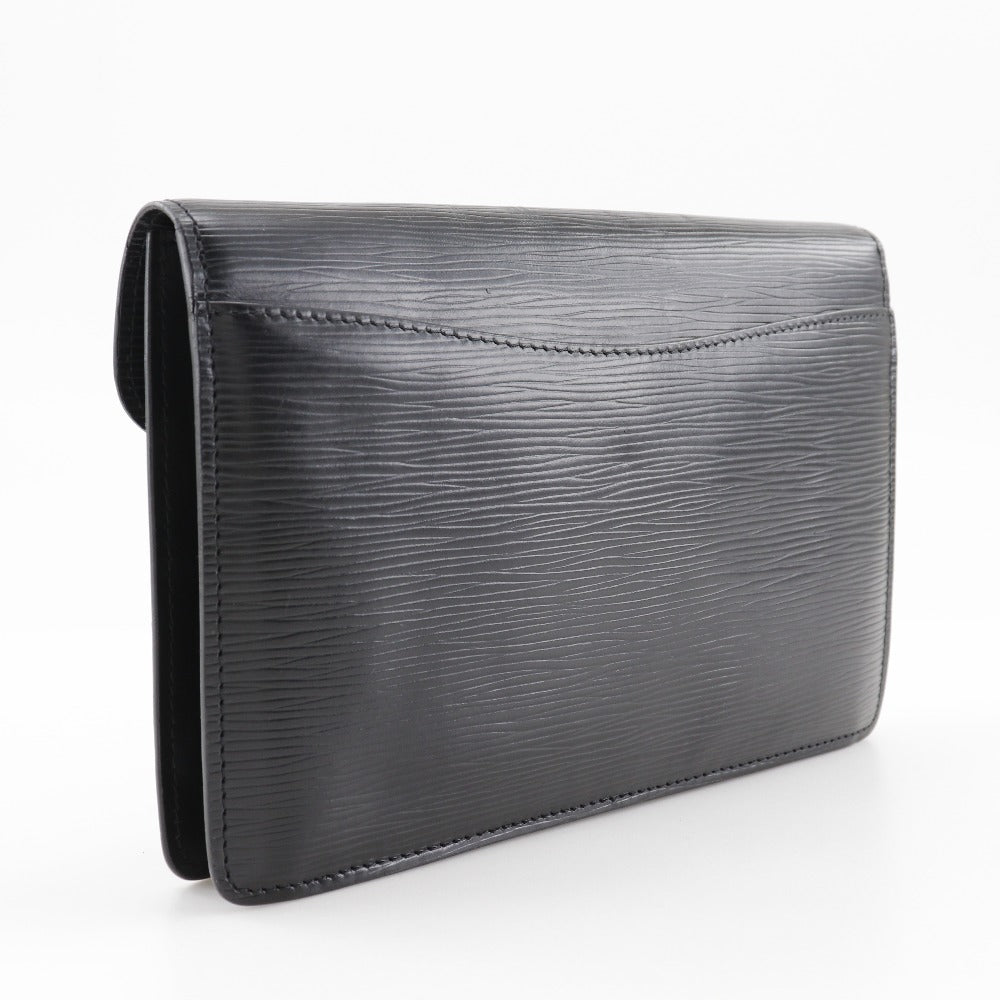 Louis Vuitton M52662 Epi business Montaigne 23 Leather Black Clutch Bag