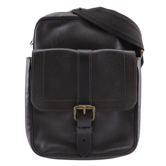 Louis Vuitton M92534 Utah Irokuwa Leather Brown Shoulder Bag