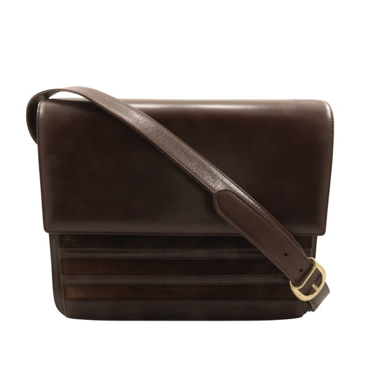 Gucci 001.109. Old Suede Calfskin Brown Shoulder Bag