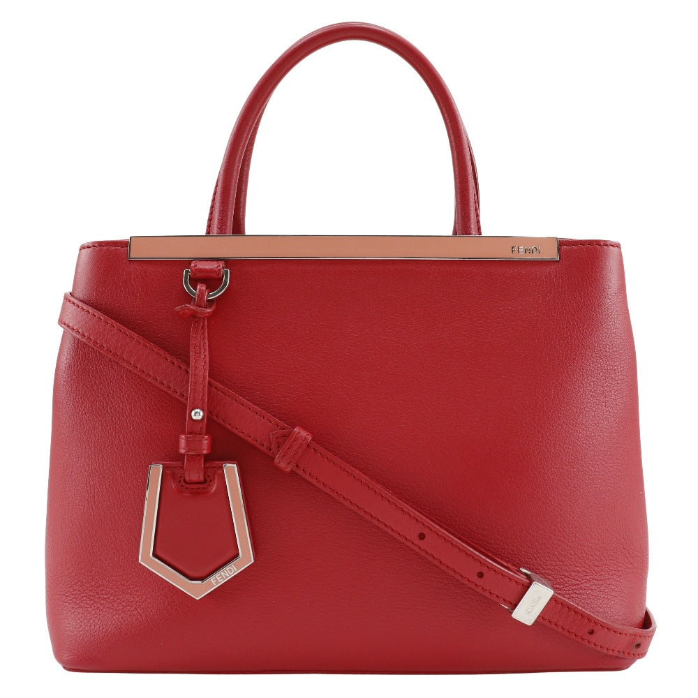 Fendi Handbag 8Bh253 Calfskin 2Wayshoulder Petite To Jules Women Red Shoulder Bag