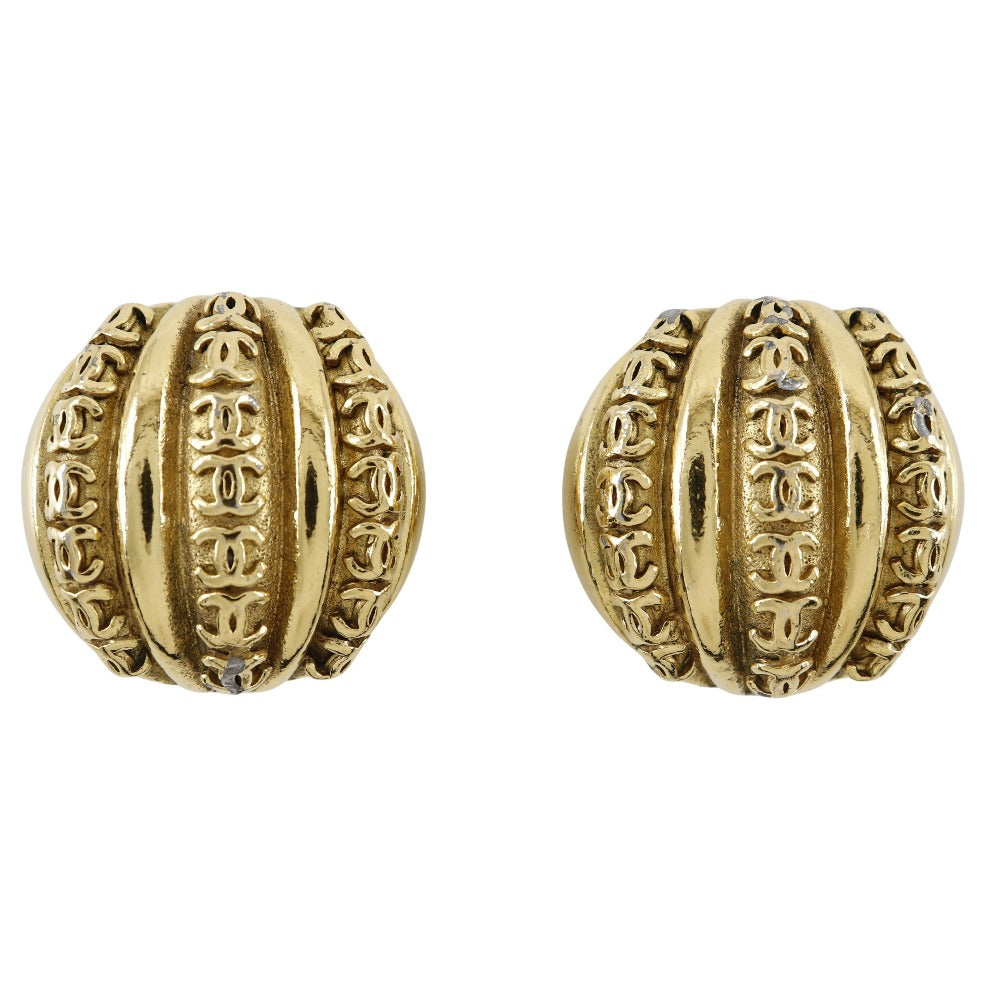Coco Mark Gold Plated Earrings Jewelry Refined