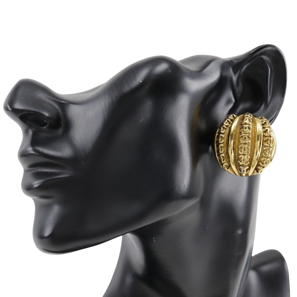 Coco Mark Gold Plated Earrings Jewelry Refined