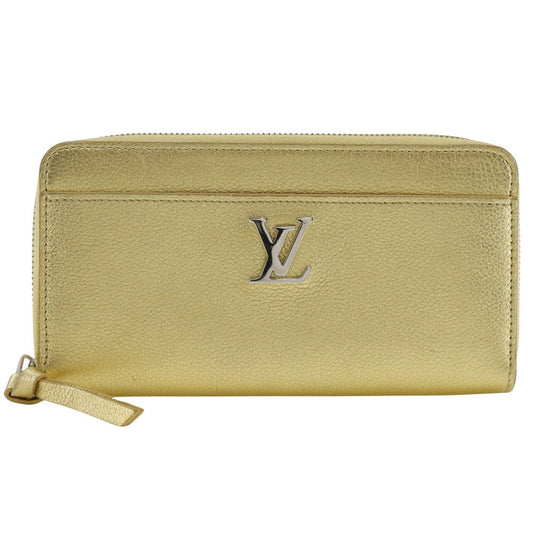 Louis Vuitton Long Purse M69058 Grain Japan Leather Calfskin Gold Wallet Case