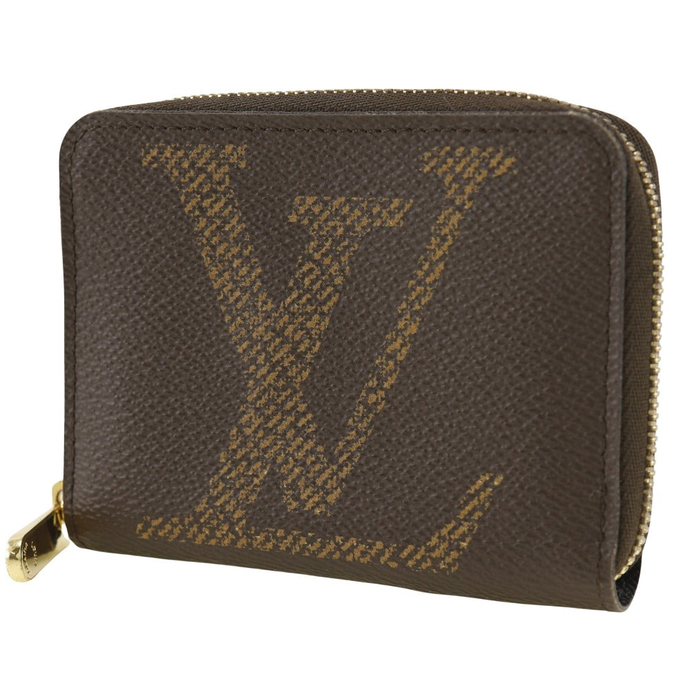 Louis Vuitton Coin M69354 giant Zip around Monogram Canvas Brown Handbag