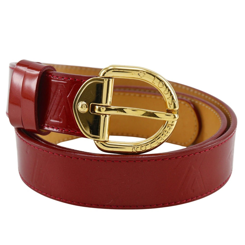 Louis Vuitton M6980 Vernis Saintur 80 32 Monogram Red Belt