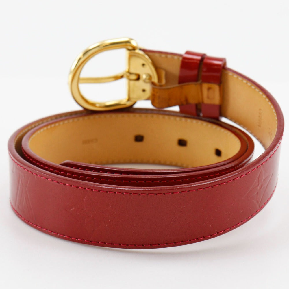 Louis Vuitton M6980 Vernis Saintur 80 32 Monogram Red Belt