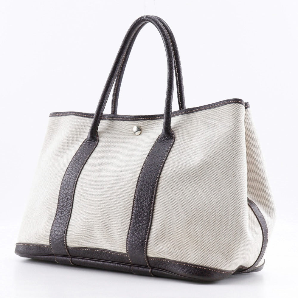 Tote Bag Toile H, Buffle Garden Party Brown Beige