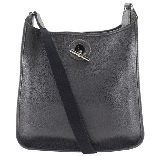 Hermes Shoulder Bag Vespa Women Leather Gray