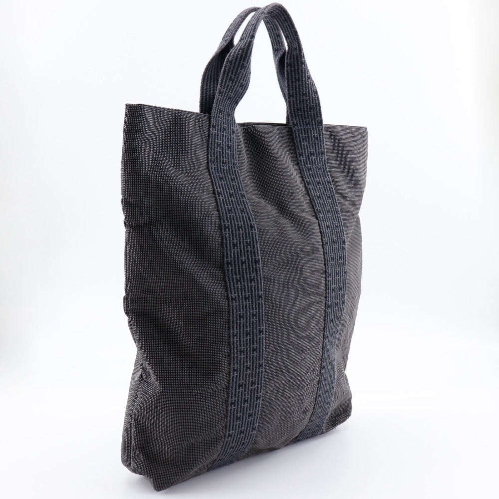 Hermes Handbag Tote Bag Her Line Cabas Mens Unisex Canvas Nylon Gray