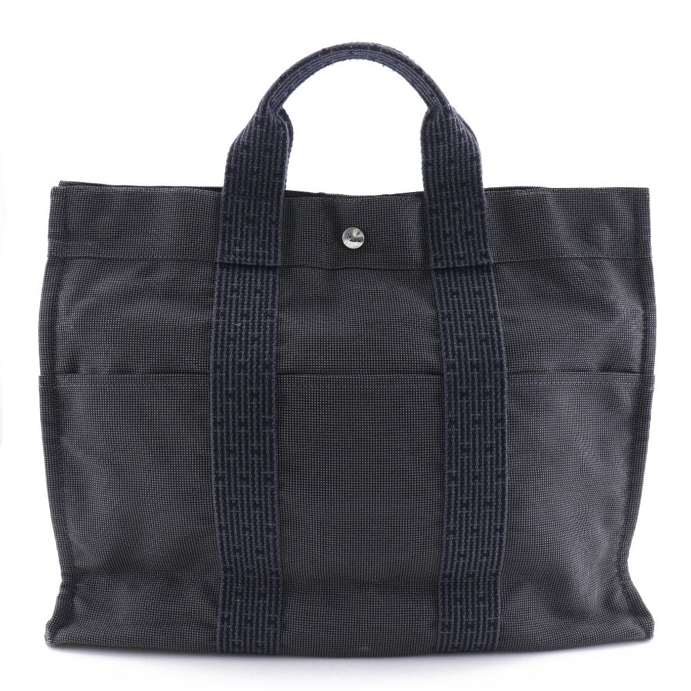Gray Her Linetote Mm Mens(Unisex) Canvas Nylon Tote Bag