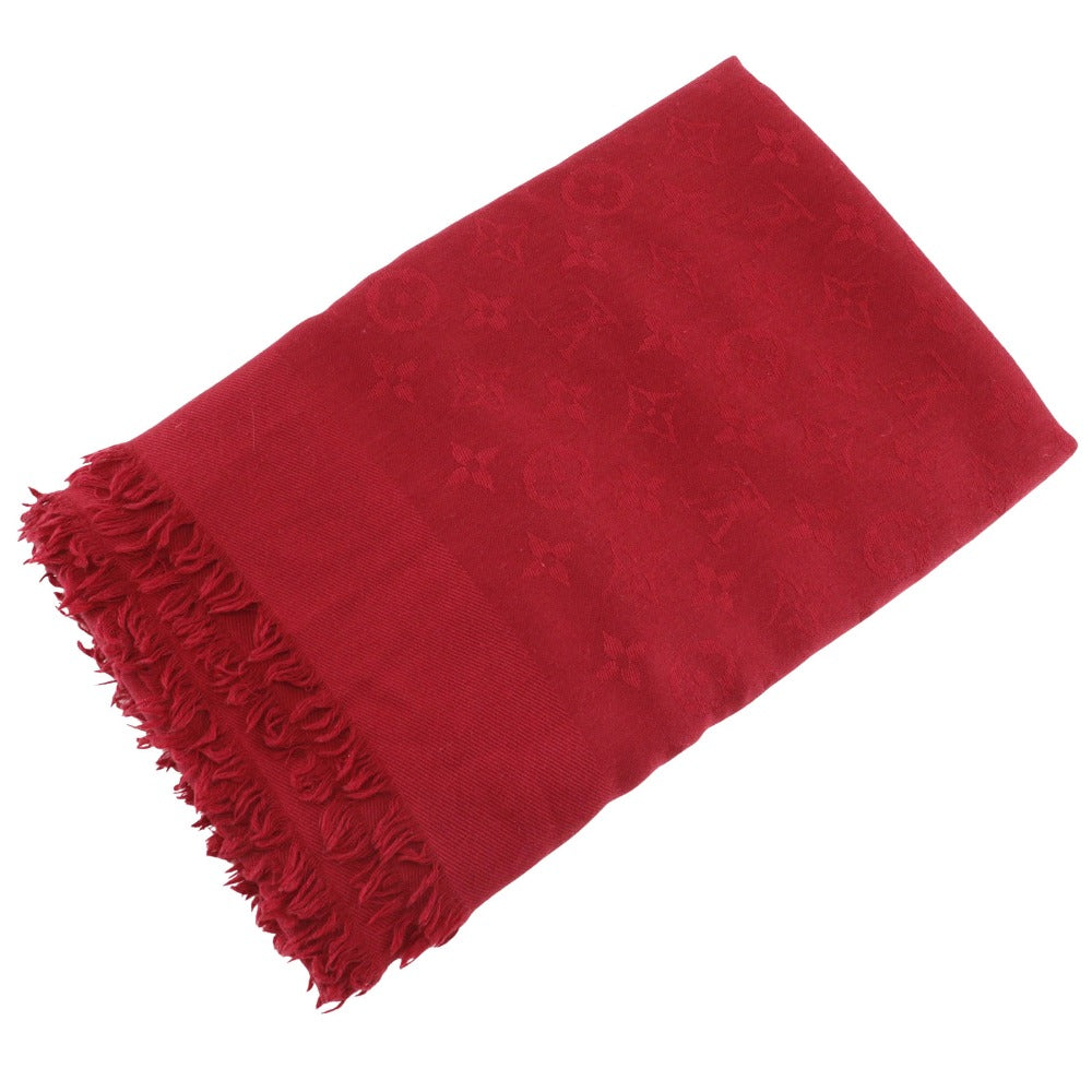 Louis Vuitton Stall M72237 Silk format stall Monogram Wool Red Large Apparel