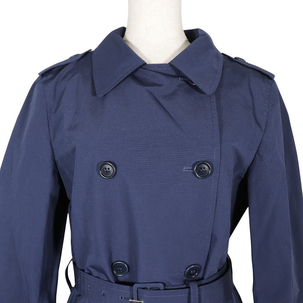 Trench Coat Cotton, Polyester Navy Women Handbag Blue Travel Bag