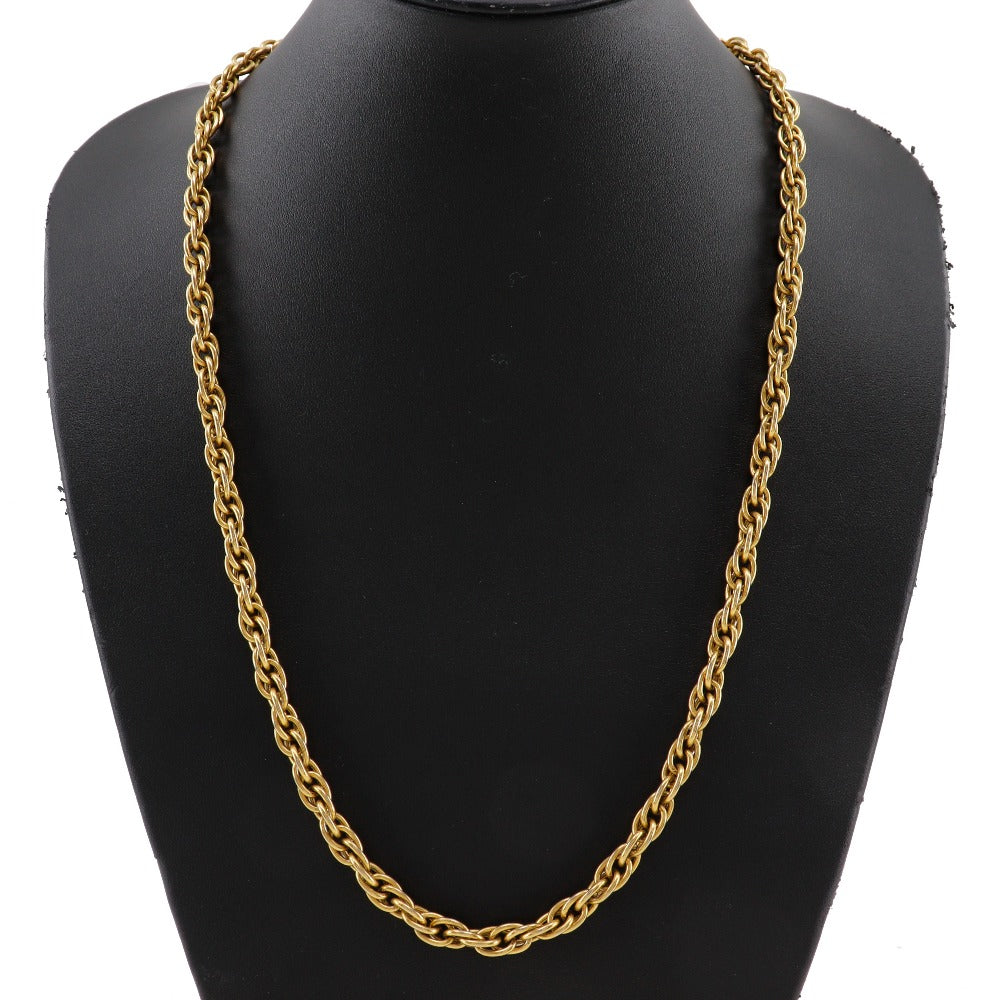 Chanel Long Chain Necklace Gold Plated