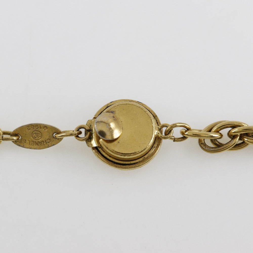 Chanel Long Chain Necklace Gold Plated