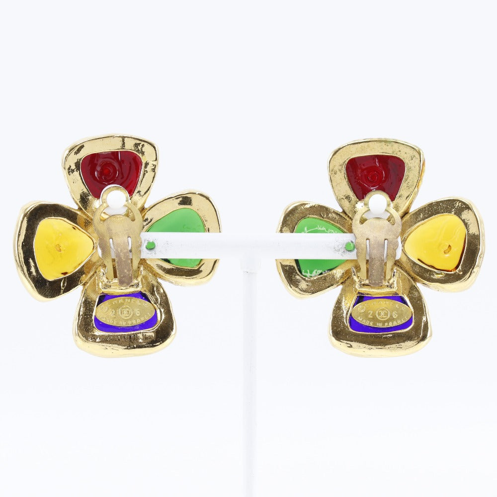 Gold Plated Gripoix Earrings Jewelry