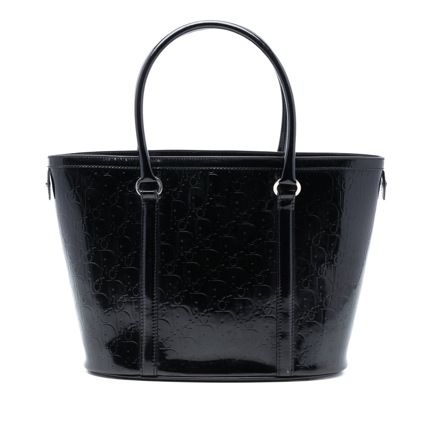 Dior Handbag issimo Trotter Tote Patent Black Tote Bag