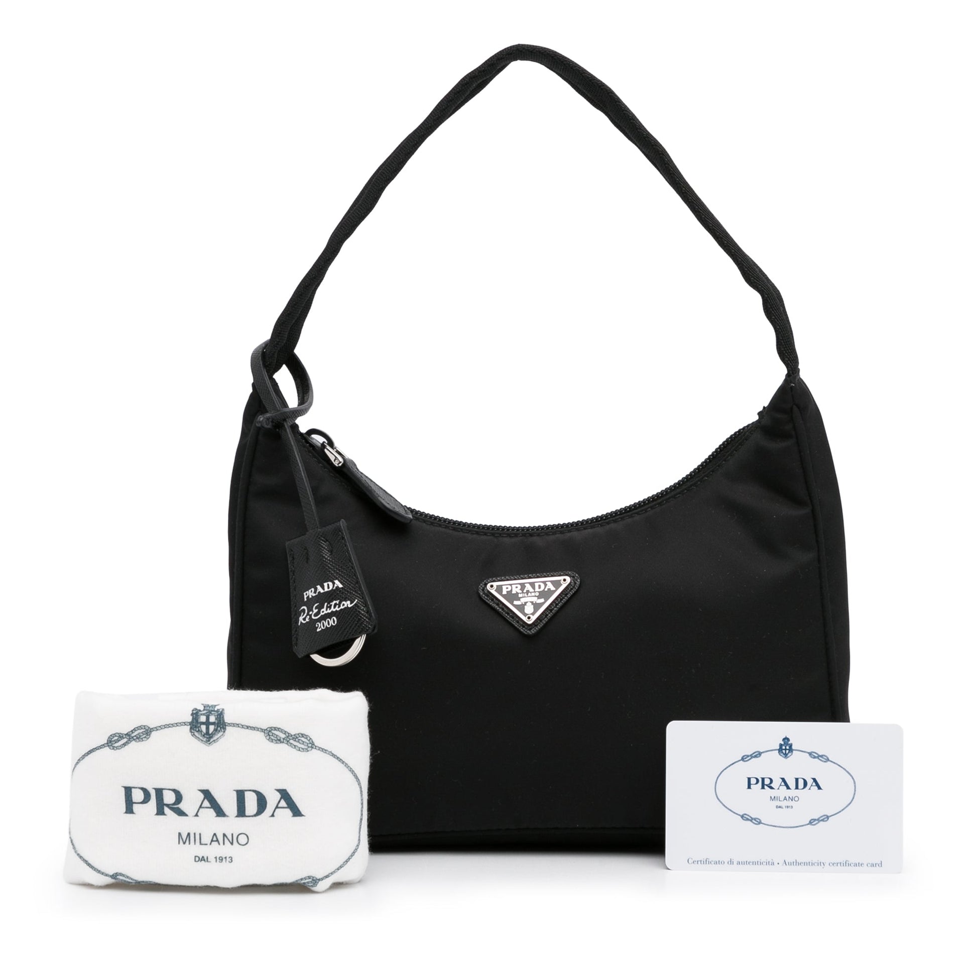 Prada Tessuto Re Edition Luxury Handbag Nylon Black Travel Bag