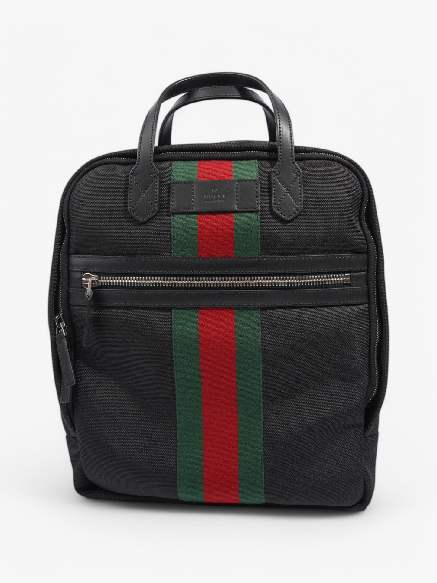 Gucci Techno Backpack Green Canvas Black