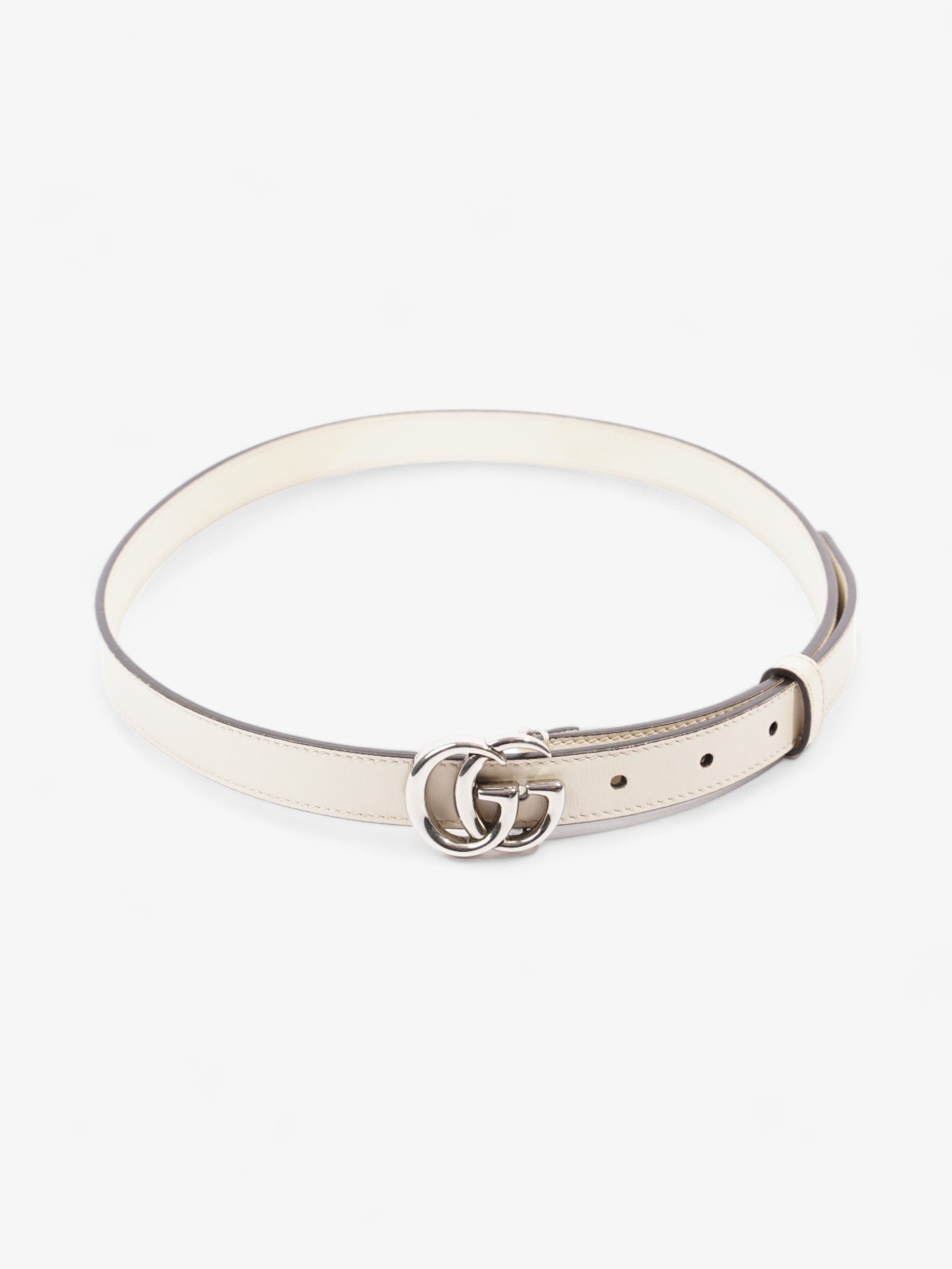 Gucci Marmont Thin Belt Handbag Leather White Accessory