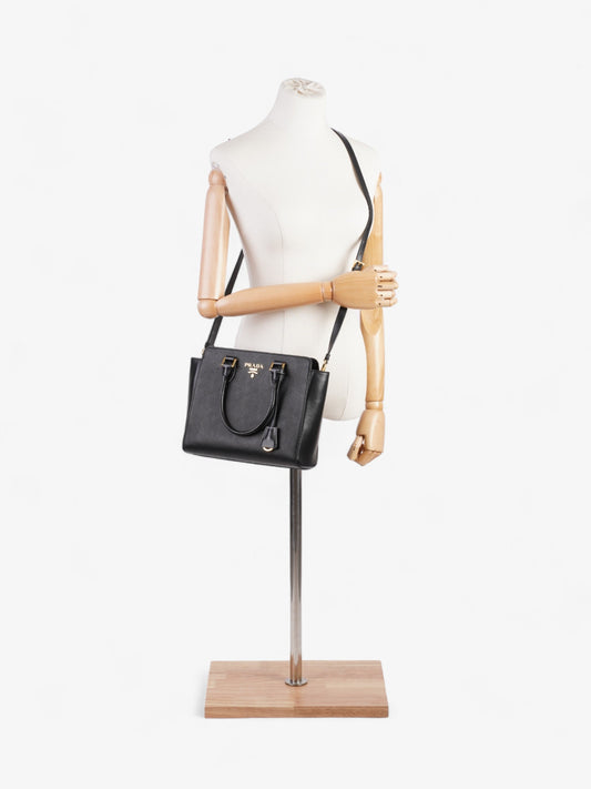 Prada Galleria Tote Leather Saffiano Black Tote Bag
