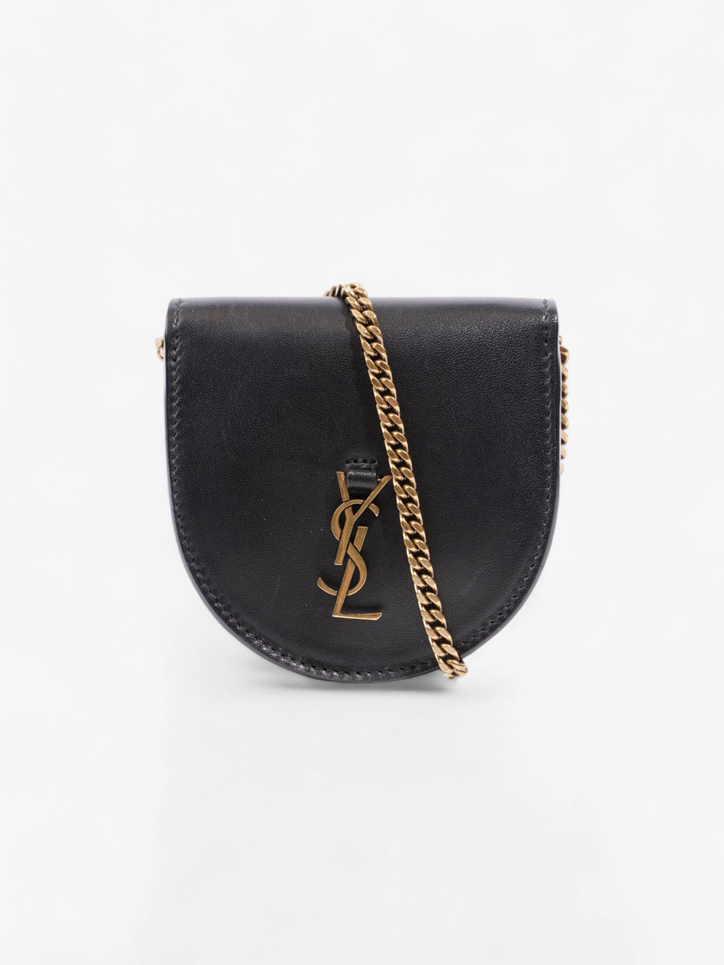 YSL Saint Laurent Kaia Crossbody Purse Calfskin Leather Black Baby Crossbody Bag
