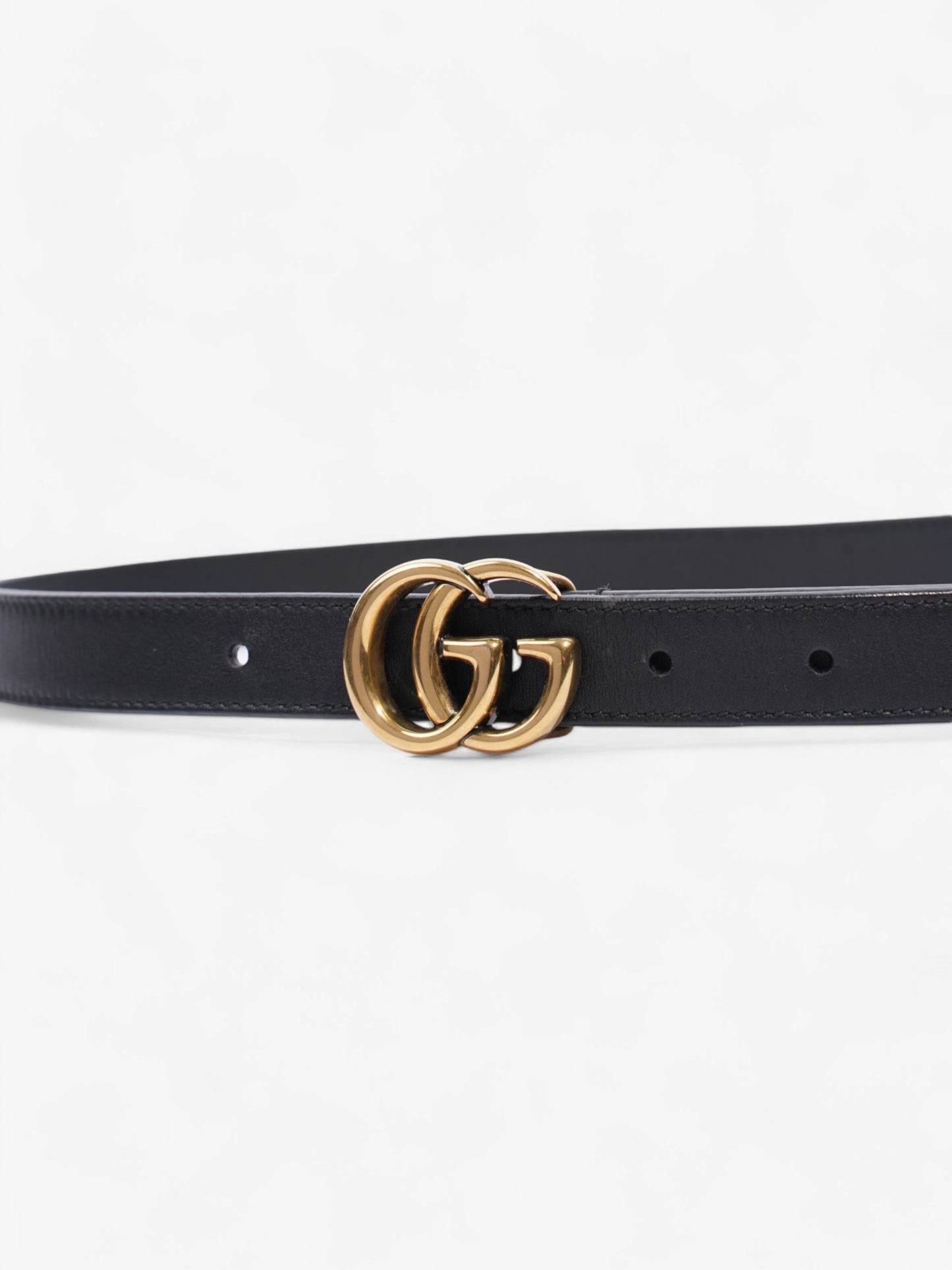 Gucci Marmont Thin Belt Handbag Leather Black Accessory 20
