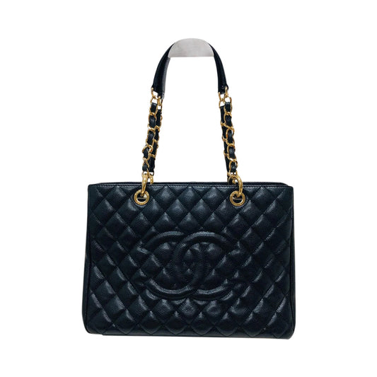 Chanel Caviar GST Grand Shopping Tote in Leather Black Shoulder Bag