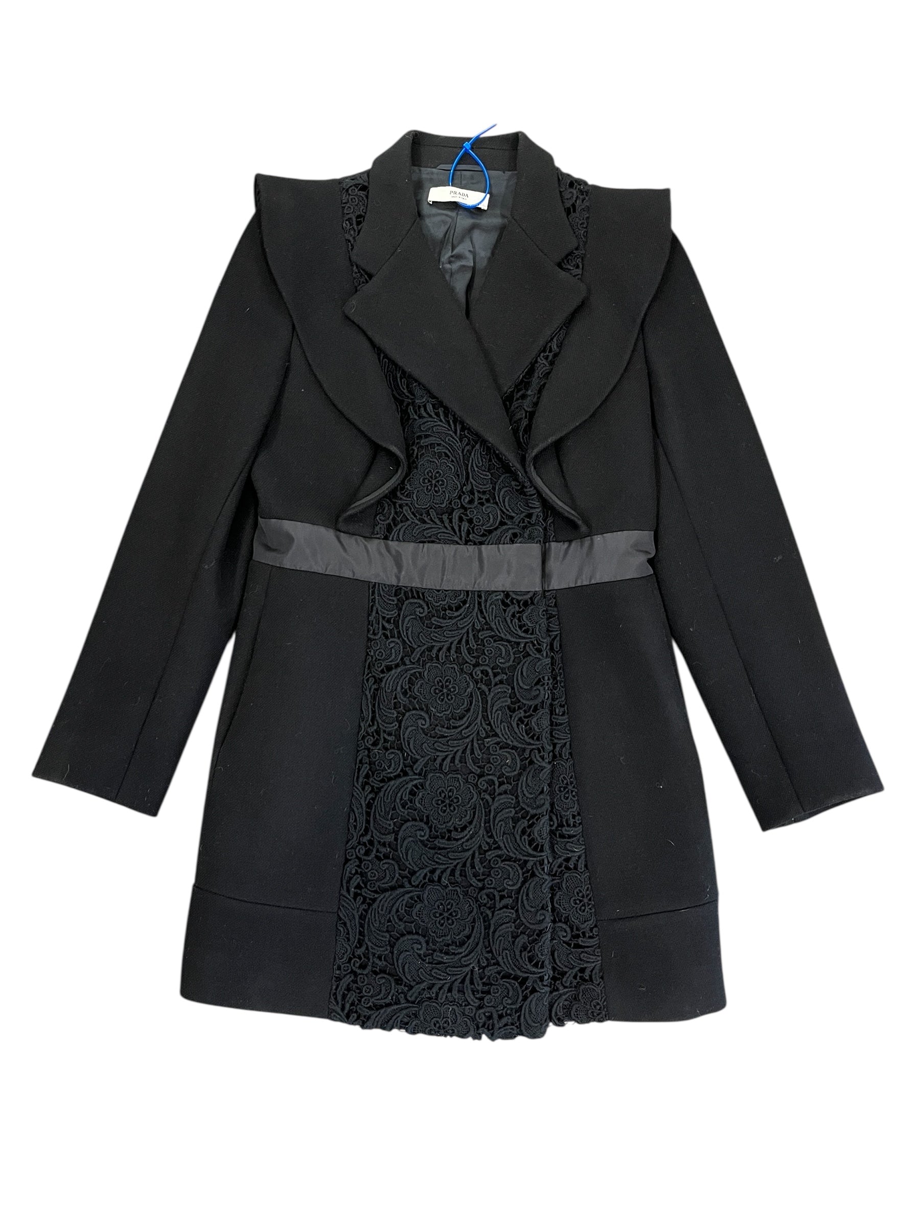 Prada Handbag Coat Luxury Designer By In Black