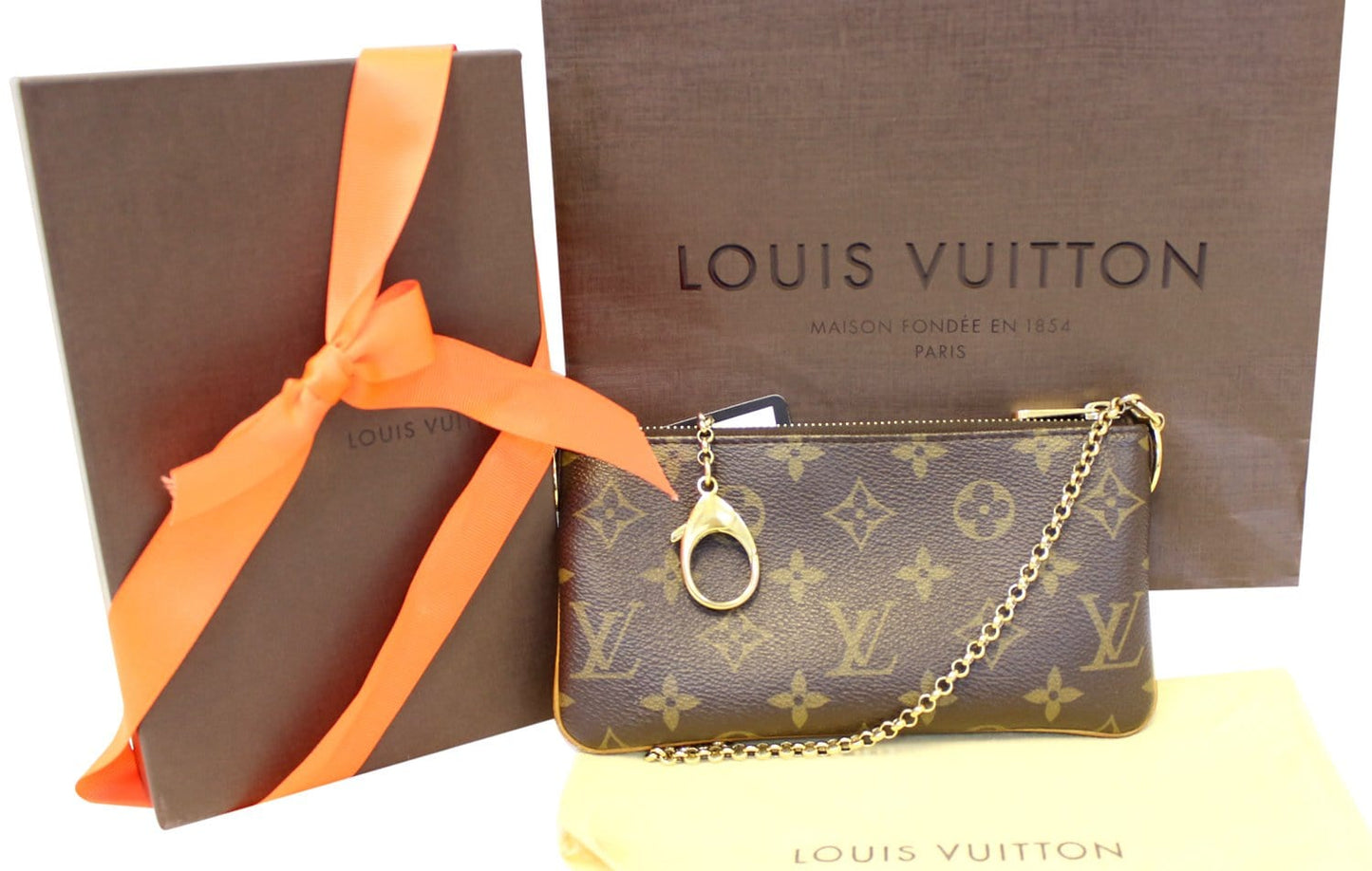 Louis Milla Mm Clutch Bag Canvas Monogram