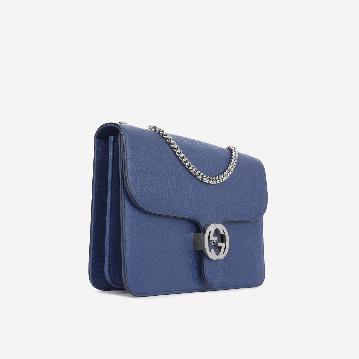 Gucci Interlocking Bag Blue Large Crossbody Bag