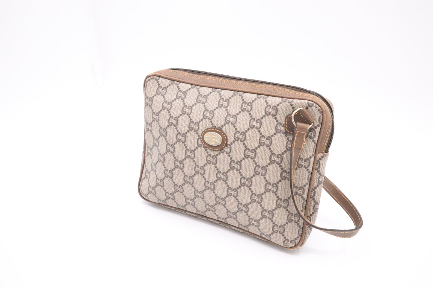 Gucci GG Plus Supreme Canvas Clutch Bag