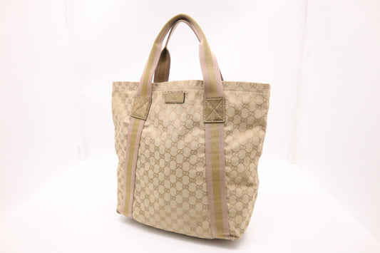 Gucci GG Canvas Beige Tote Bag Gg Canvas