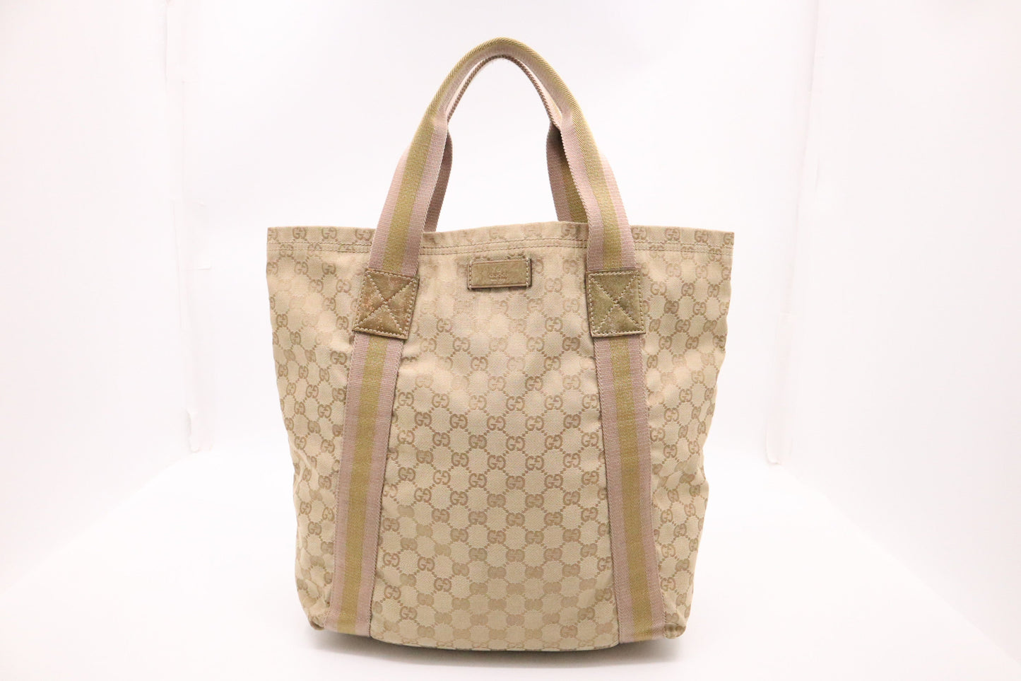 Gucci GG Canvas Beige Tote Bag Gg Canvas