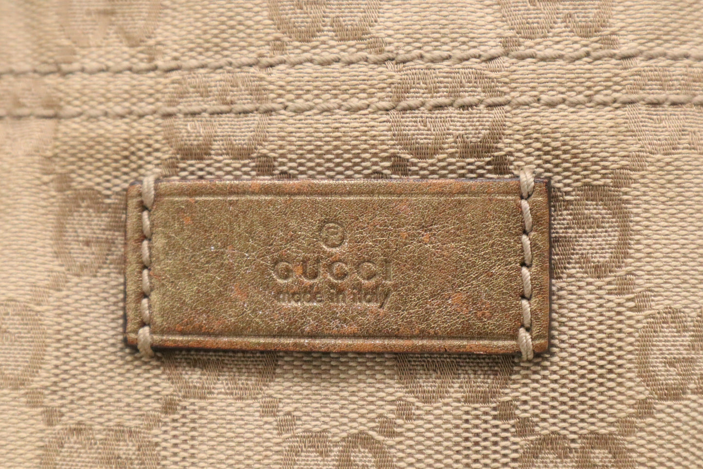 Gucci GG Canvas Beige Tote Bag Gg Canvas