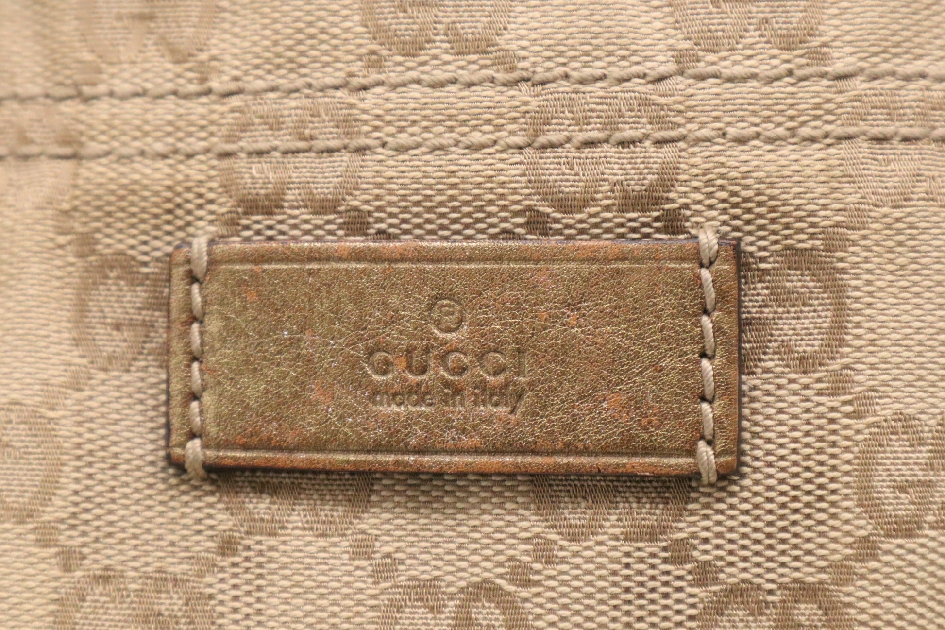 Gucci GG Canvas Beige Tote Bag Gg Canvas