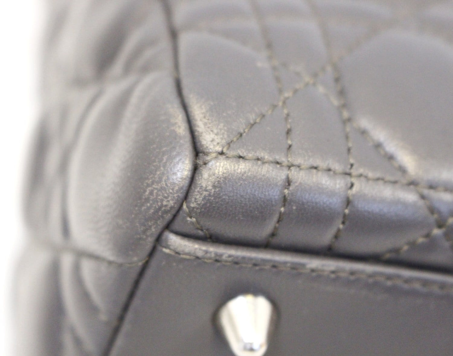 Dior Cannage Lady Bag Leather Lambskin Quilted Travel Bag