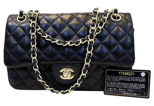 Chanel Double Flap Classic Medium Bag Leather Quilted Shoulder Bag