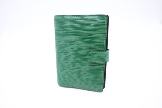Louis Vuitton Agenda PM Epi Leather Green Handbag
