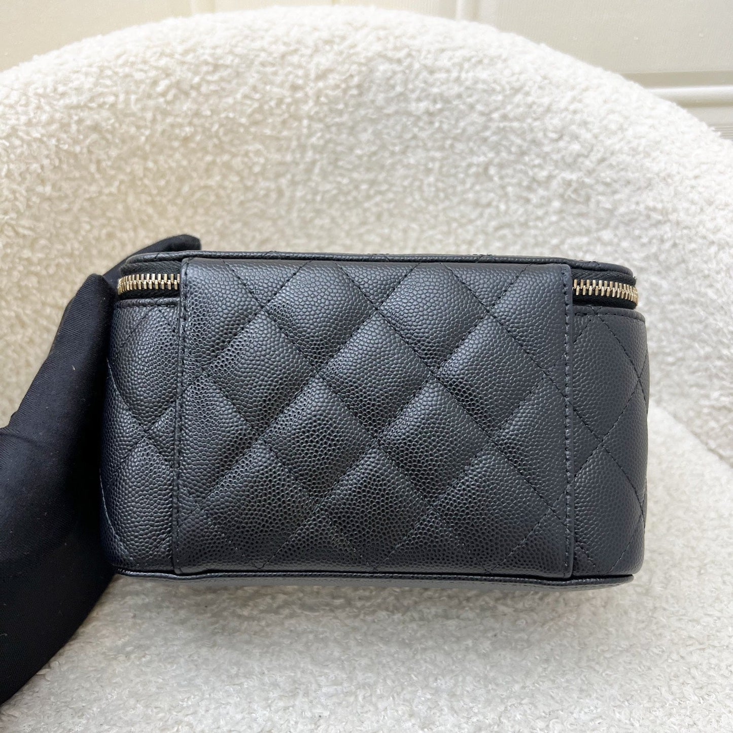 Chanel Classic Small Vanity in Black Caviar and LGHW