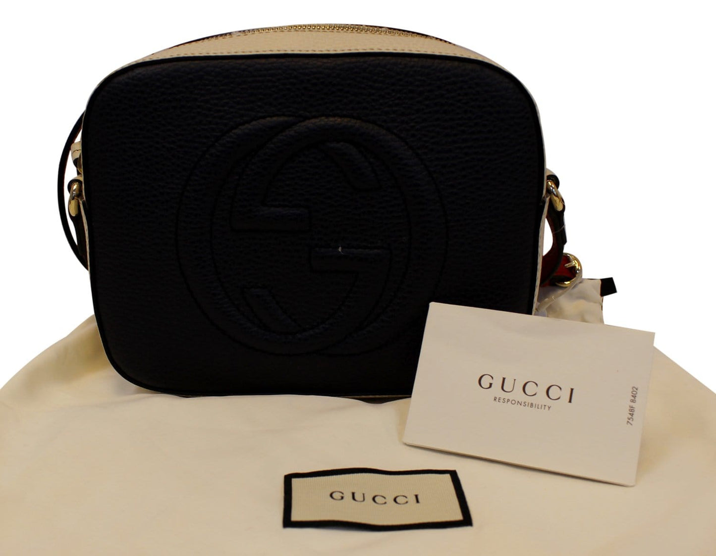 Gucci Soho Navy Crossbody Shoulder Bag Leather Crossbody Bag