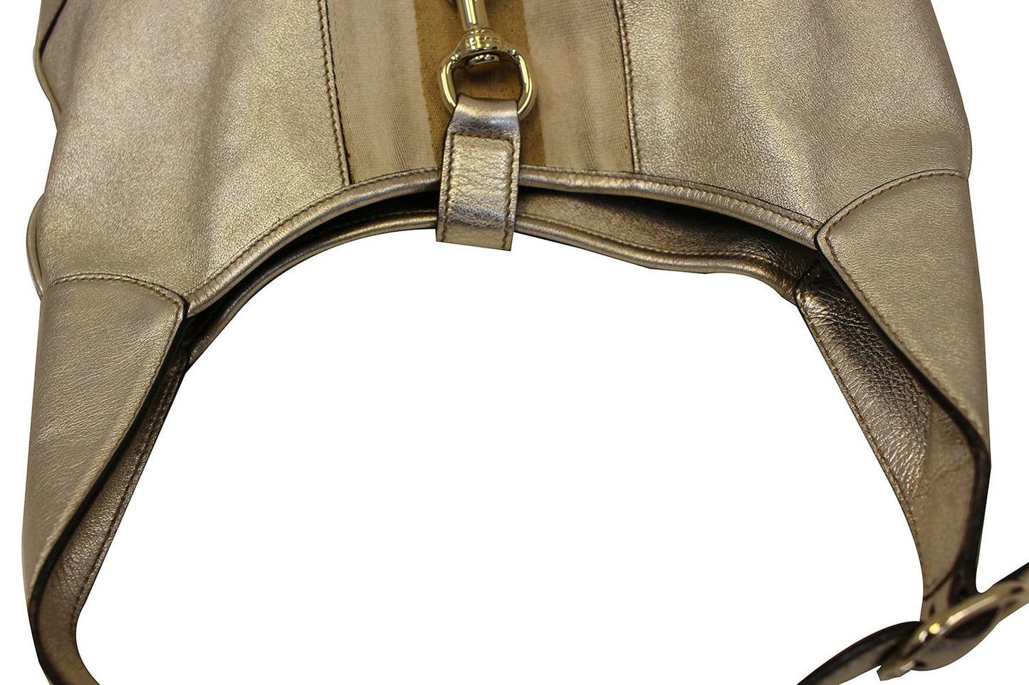 Gucci Web Jackie Bouvier Hobo Bag Last Call Leather Medium Travel Bag