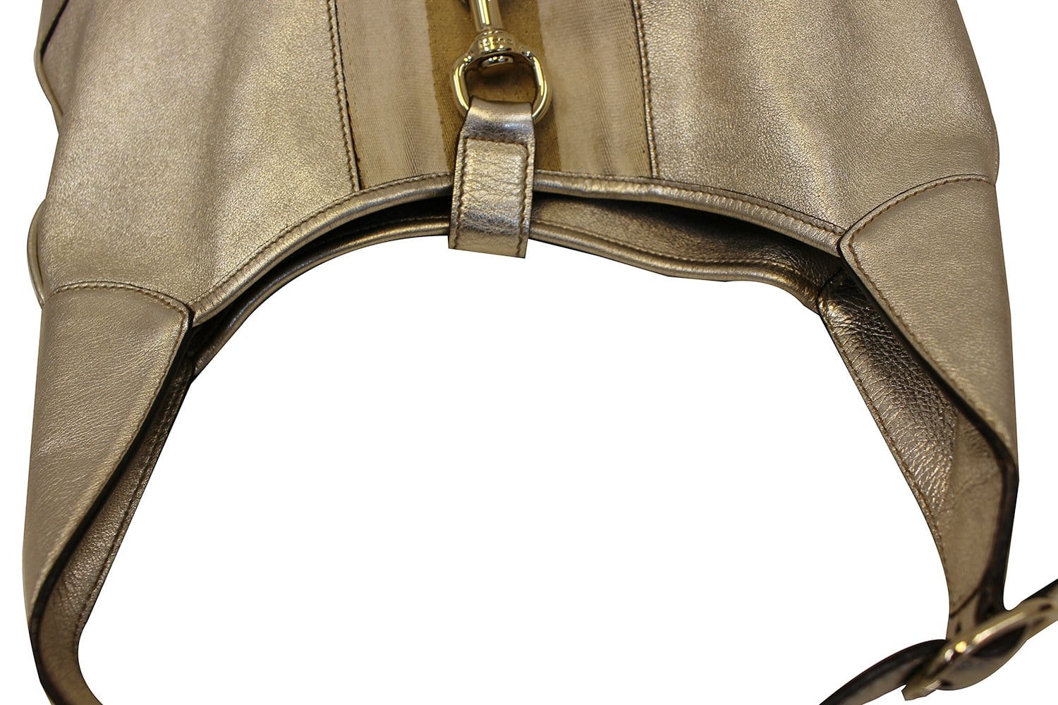 Gucci Web Jackie Bouvier Hobo Bag Last Call Leather Medium Travel Bag