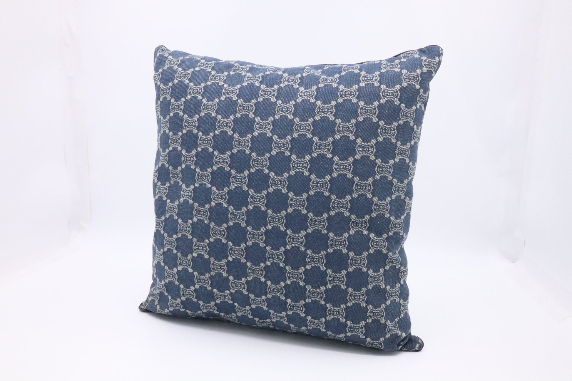 Celine Square Pillow In Macadam Handbag Canvas Denim Travel Bag