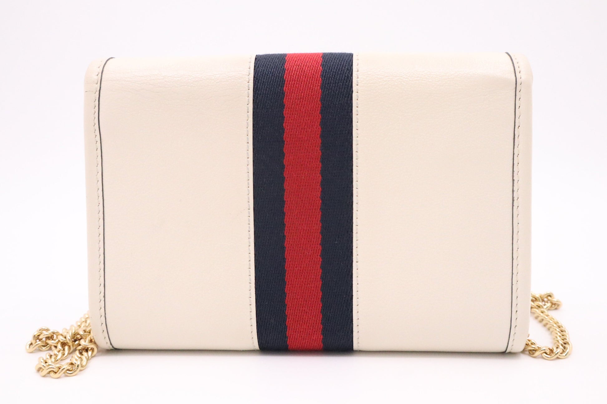 Gucci Rajah Leather White Mini Crossbody Bag